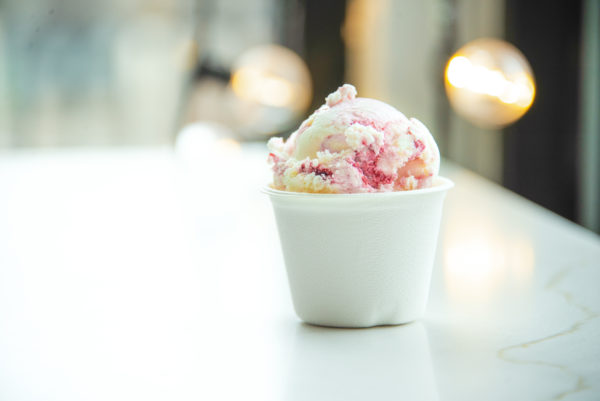Higgles Ice Cream | Flavors - Lime Buttermilk w Raspberry Swirl
