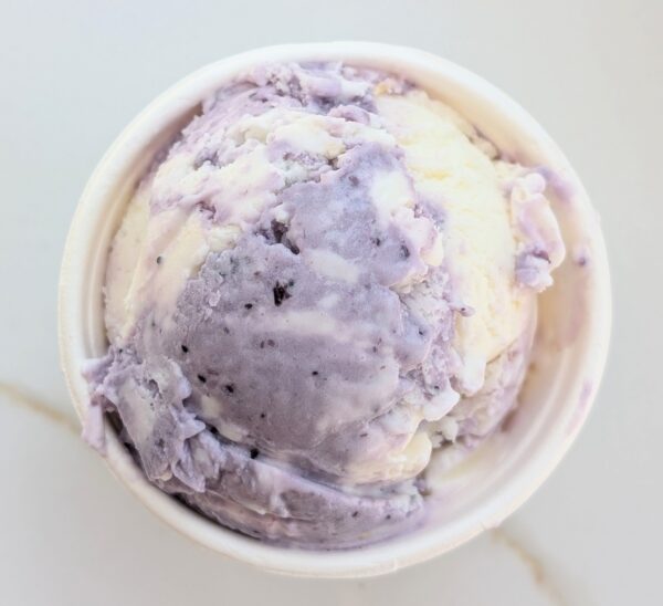 LEMON buttermilk & wild blueberry buttermilk swirled